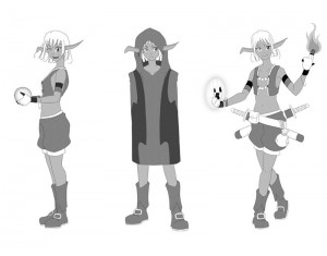 Character design de Val posings